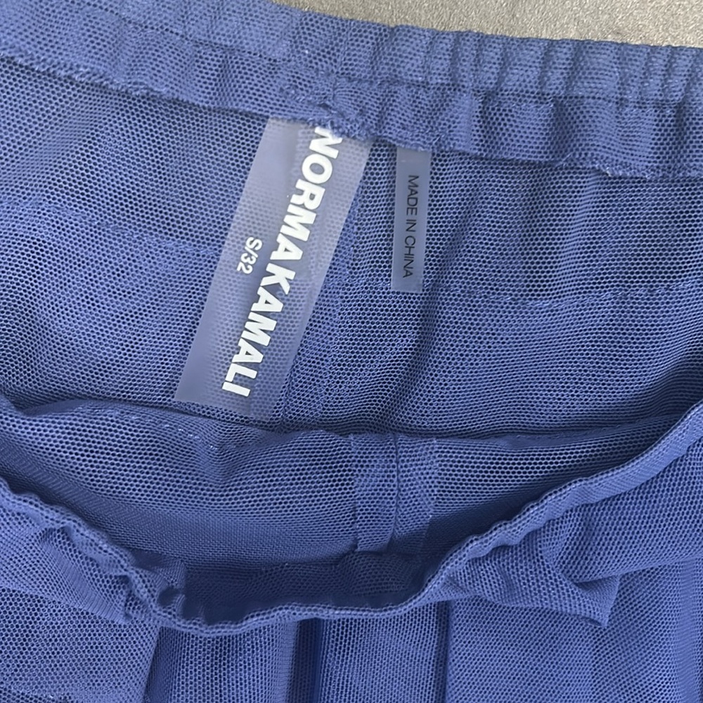 Norma Kamali Ruffle Skort in Blue - Picture 6 of 10